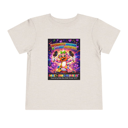 Panz™ Toddler Short Sleeve Tee – "Differently Amazing & Loudly Autistic!" Graphic | Smile Universe Collection