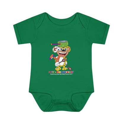 Potz™ Infant Baby Rib Bodysuit – Playful Chef Graphic Onesie | Smile Universe Collection