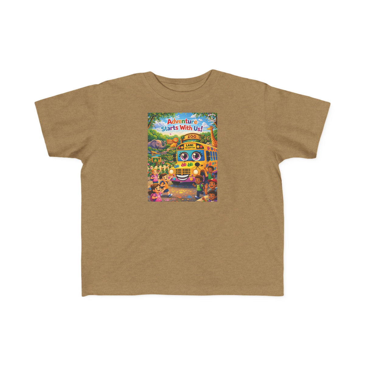 Lani™ Toddler's Fine Jersey Tee – "Adventure Starts With Us!" Graphic