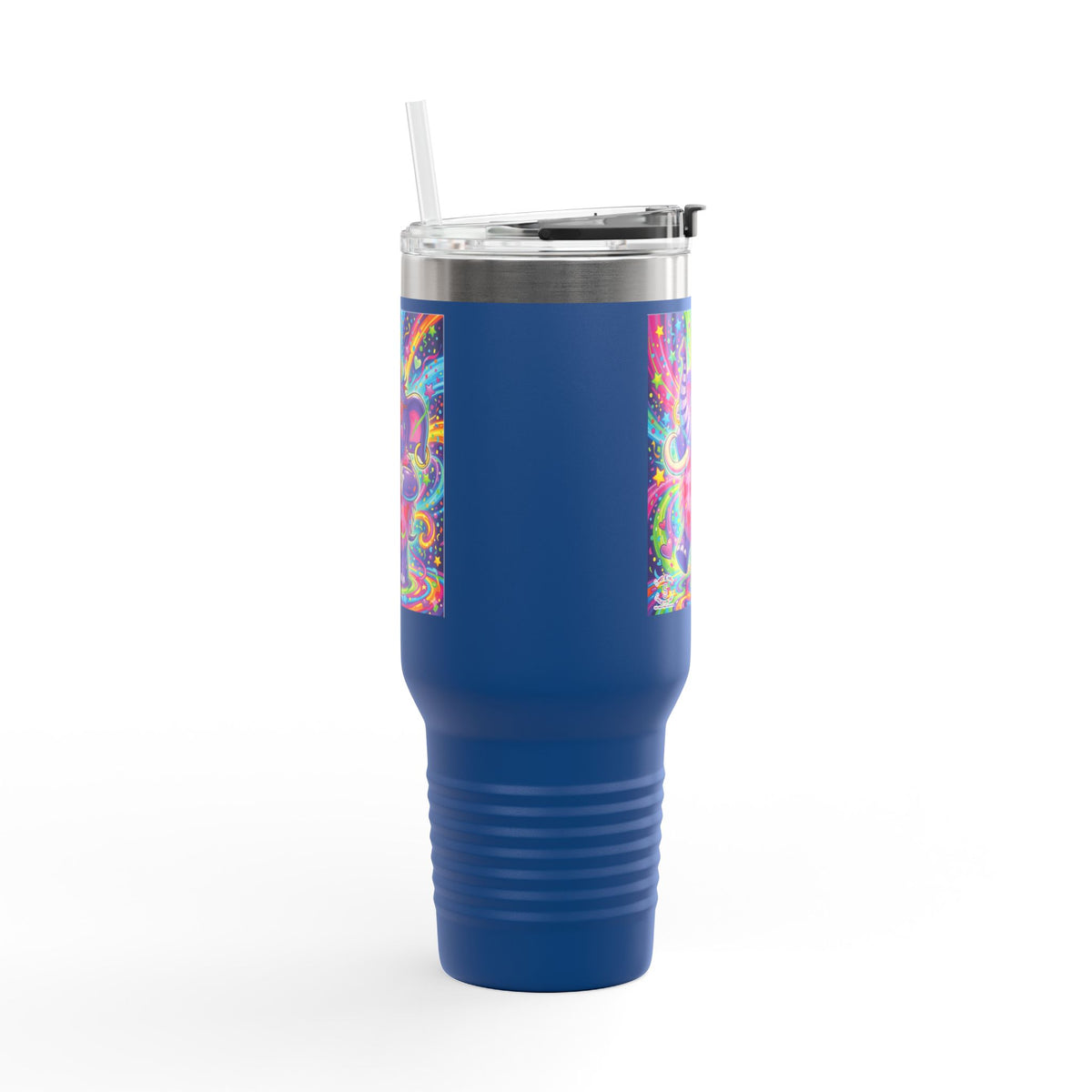 Piklez™ 40oz Insulated Travel Mug – "Born to Celebrate!" Graphic | Smile Universe Collection