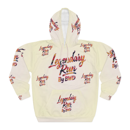 Legendary Run All-Over Print Hoodie — Pullover