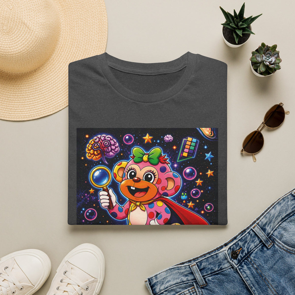 Panz™ Unisex Softstyle T-Shirt – "My Mind is Full of Magic" Graphic | Smile Universe Collection