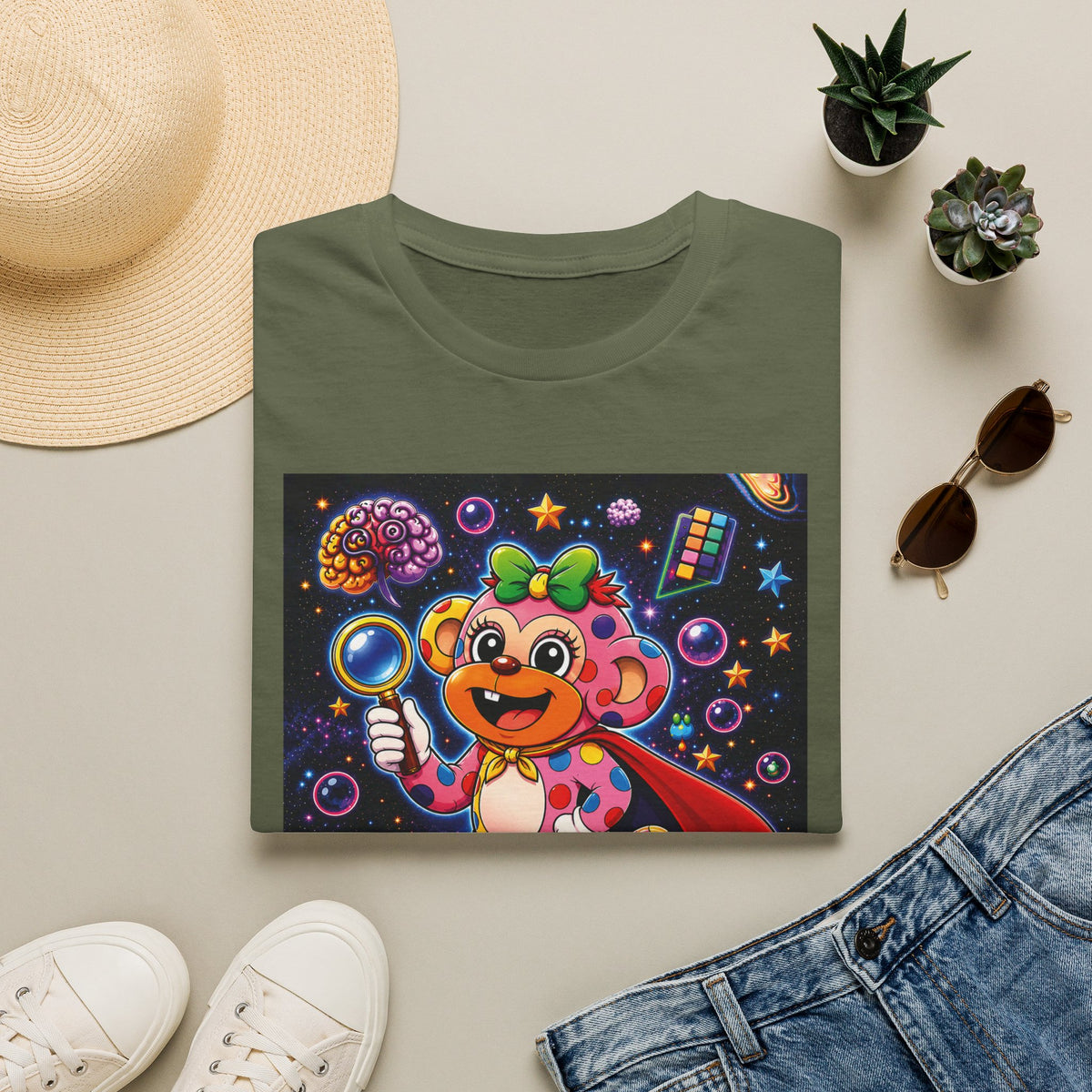 Panz™ Unisex Softstyle T-Shirt – "My Mind is Full of Magic" Graphic | Smile Universe Collection