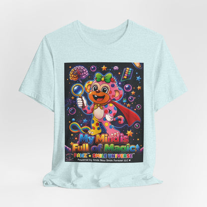 Panz™ Unisex Jersey Short Sleeve Tee – "My Mind is Full of Magic" Graphic | Smile Universe Collection