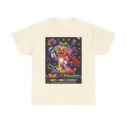 Panz™ Unisex Heavy Cotton™ Tee – "My Mind is Full of Magic" Graphic | Smile Universe Collection