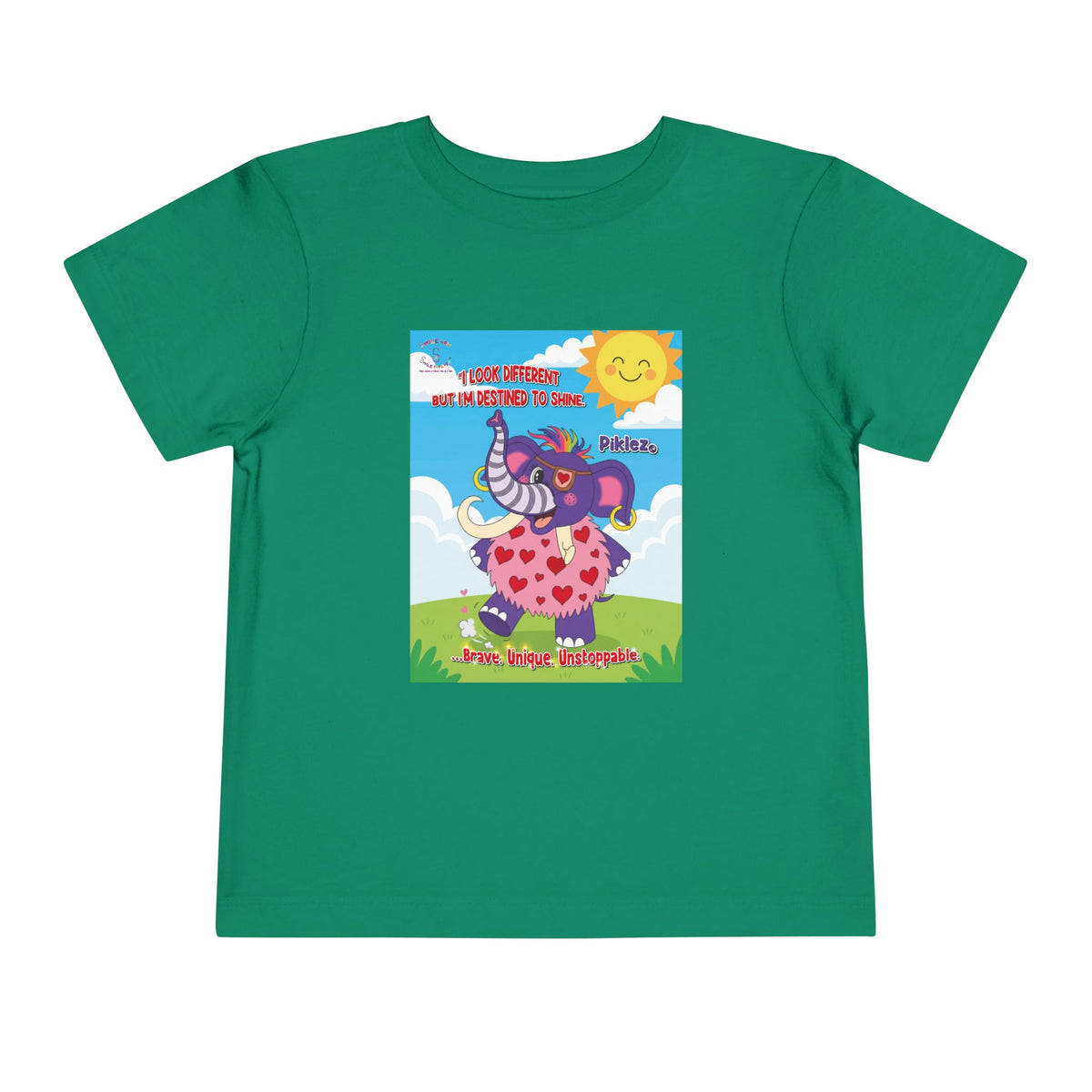 Piklez™ Toddler Tee – “Destined to Shine” Graphic Shirt | Smile Universe Collection