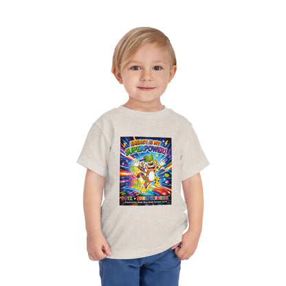 Potz™ Toddler Short Sleeve Tee – "Energy is My Superpower!" Graphic Tee | Smile Universe Collection