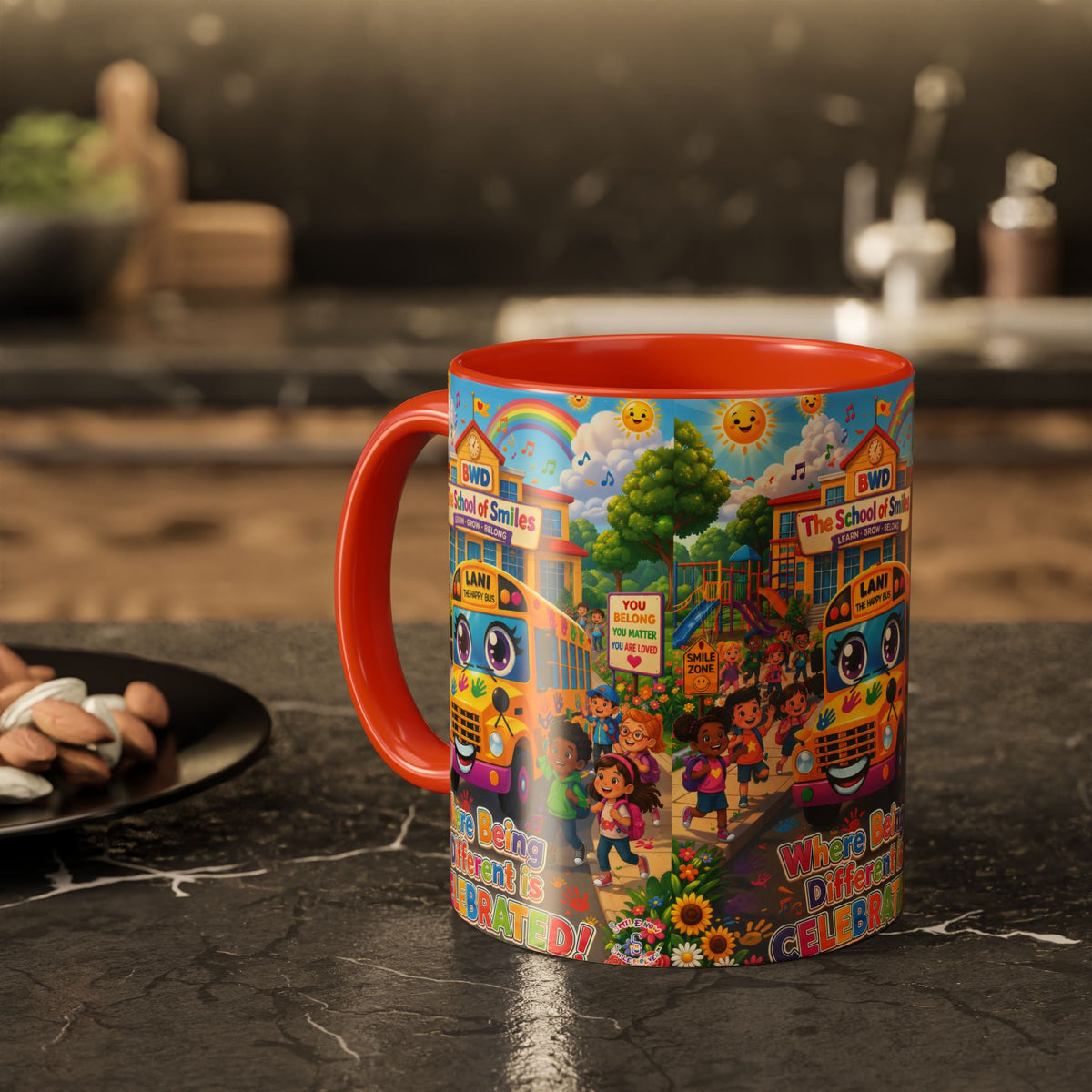 Lani™ Colorful Mug (11oz & 15oz) – "Where Being Different is CELEBRATED!" Graphic