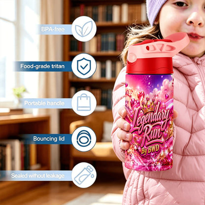 Legendary Run Water Bottle - Pink Heart Edition