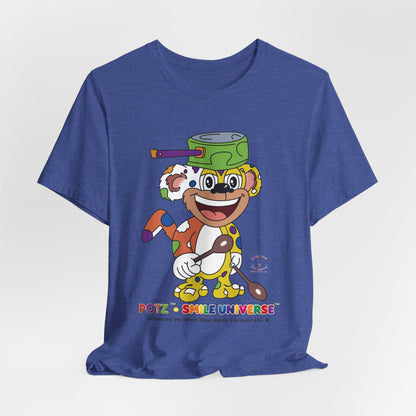 Potz™ Unisex Jersey Short Sleeve Tee – Playful Graphic Tee | Smile Universe Collection