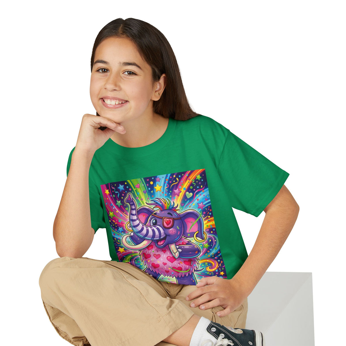 Piklez™ Youth DryBlend® T-Shirt – "Born to Celebrate!" Graphic Shirt | Smile Universe Collection