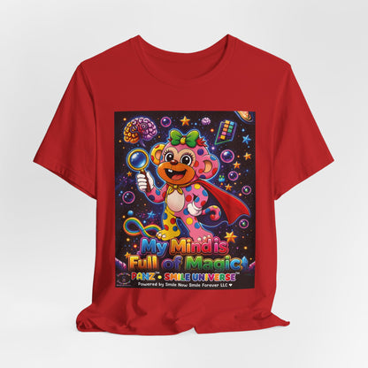 Panz™ Unisex Jersey Short Sleeve Tee – "My Mind is Full of Magic" Graphic | Smile Universe Collection