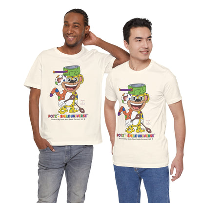 Potz™ Unisex Jersey Short Sleeve Tee – Playful Graphic Tee | Smile Universe Collection