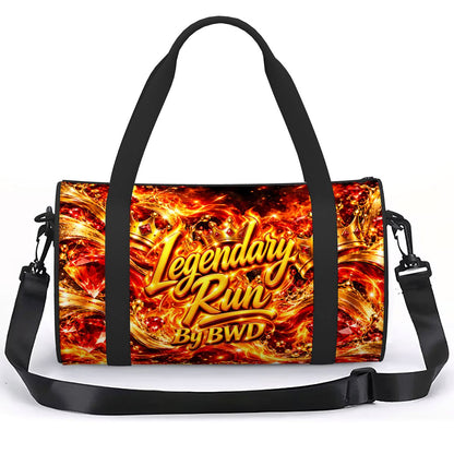 BWD Legendary Run™ AOP Mini Duffle Bag — Golden Flame
