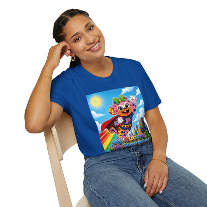 Panz™ Unisex Softstyle T-Shirt – "My Autism is My Superpower" Graphic | Smile Universe Collection