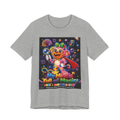 Panz™ Unisex Jersey Short Sleeve Tee – "My Mind is Full of Magic" Graphic | Smile Universe Collection