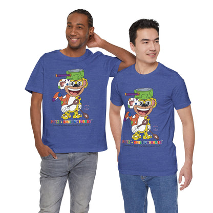 Potz™ Unisex Jersey Short Sleeve Tee – Playful Graphic Tee | Smile Universe Collection