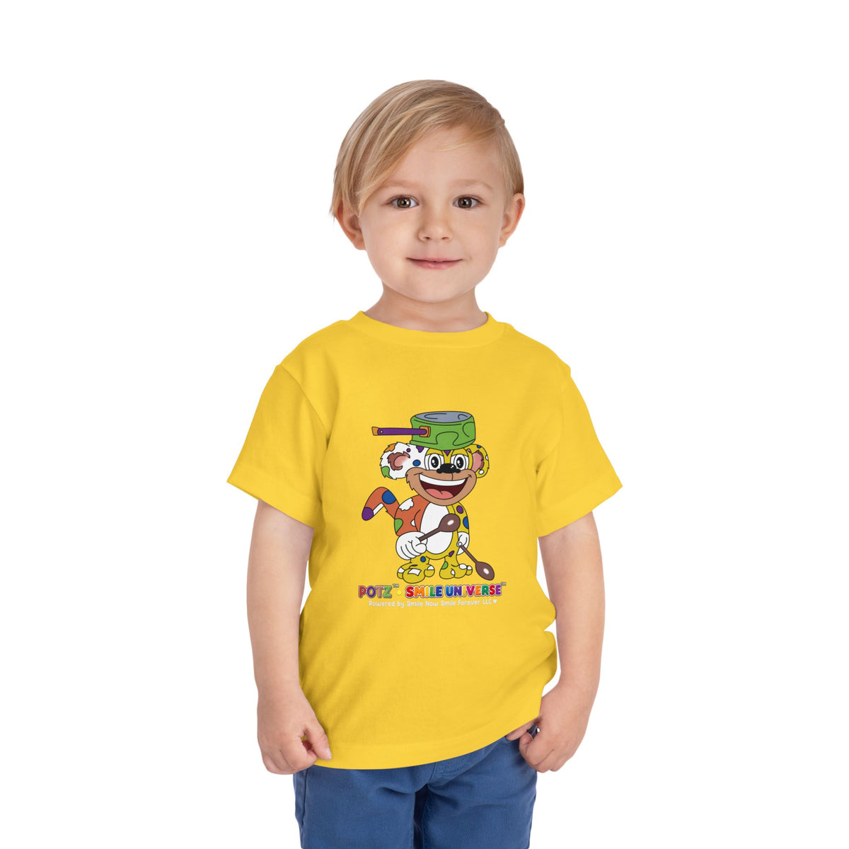 Potz™ Toddler Short Sleeve Tee – Playful Graphic Tee | Smile Universe Collection