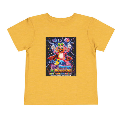 Panz™ Toddler Short Sleeve Tee – "My Energy is Powerful" Graphic Tee | Smile Universe Collection