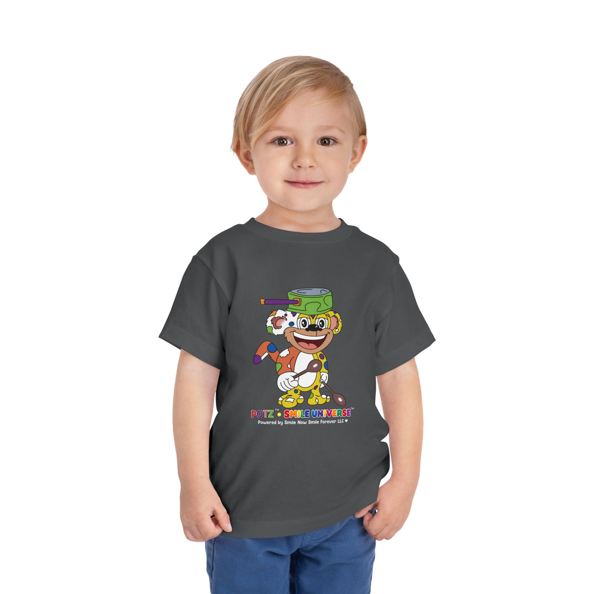 Potz™ Toddler Short Sleeve Tee – Playful Graphic Tee | Smile Universe Collection