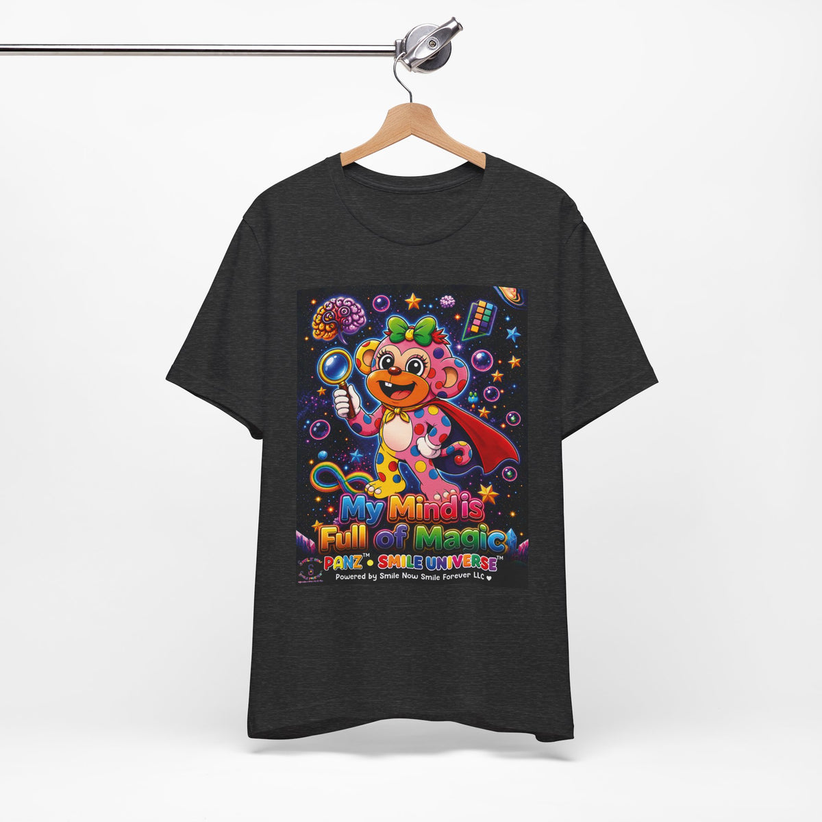 Panz™ Unisex Jersey Short Sleeve Tee – "My Mind is Full of Magic" Graphic | Smile Universe Collection