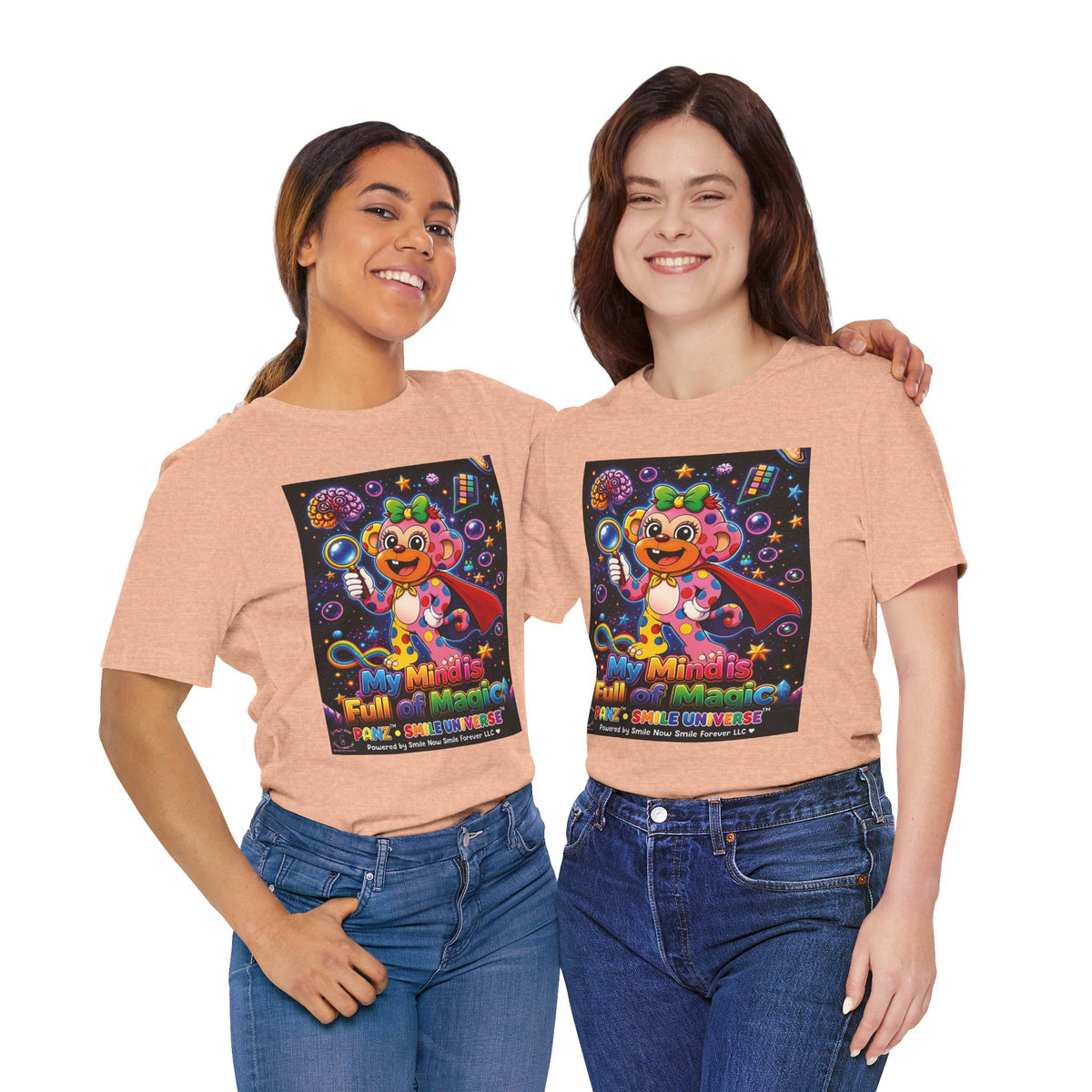 Panz™ Unisex Jersey Short Sleeve Tee – "My Mind is Full of Magic" Graphic | Smile Universe Collection