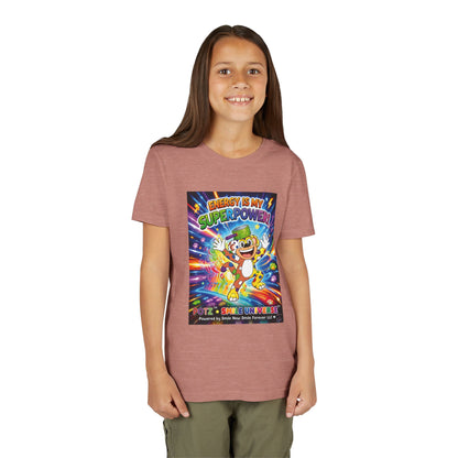 Potz™ Youth Short Sleeve Tee – "Energy is My Superpower!" Graphic Tee | Smile Universe Collection