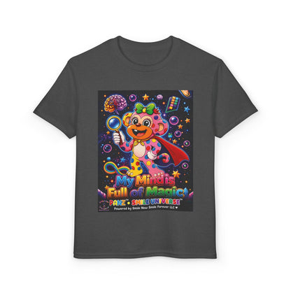 Panz™ Youth DryBlend® T-Shirt – "My Mind is Full of Magic" Graphic | Smile Universe Collection