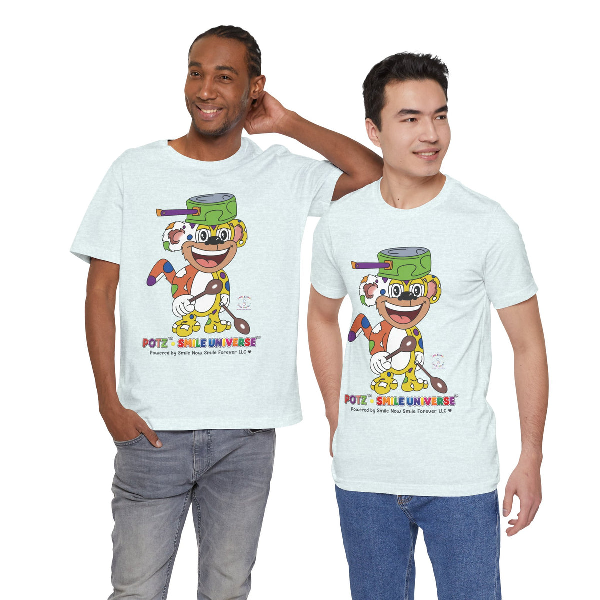 Potz™ Unisex Jersey Short Sleeve Tee – Playful Graphic Tee | Smile Universe Collection