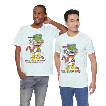 Potz™ Unisex Jersey Short Sleeve Tee – Playful Graphic Tee | Smile Universe Collection