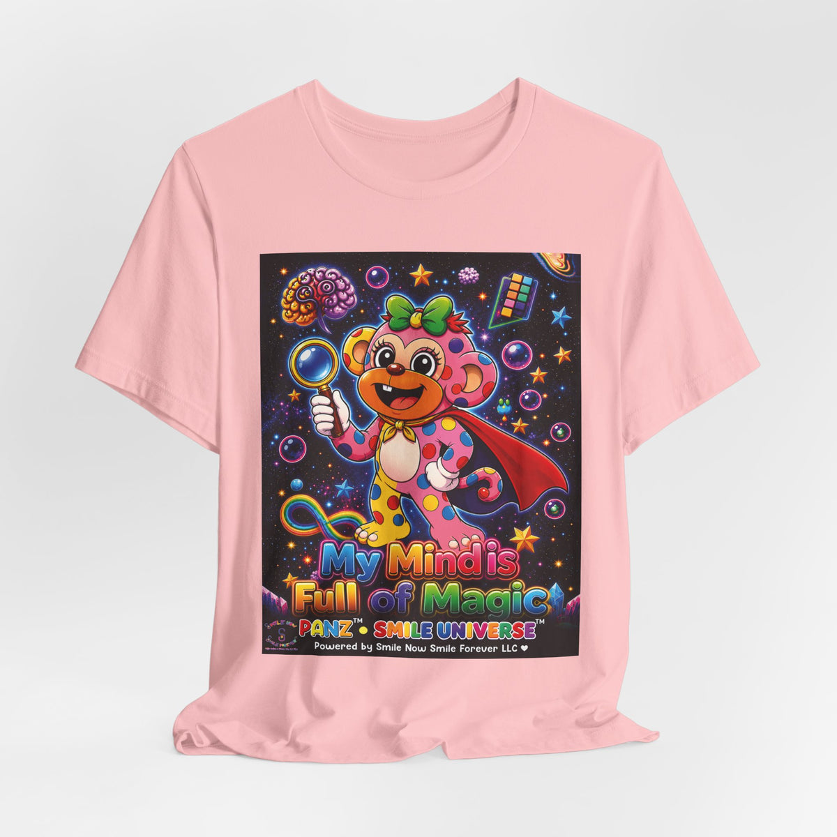 Panz™ Unisex Jersey Short Sleeve Tee – "My Mind is Full of Magic" Graphic | Smile Universe Collection