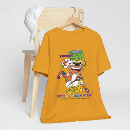 Potz™ Unisex Jersey Short Sleeve Tee – Playful Graphic Tee | Smile Universe Collection