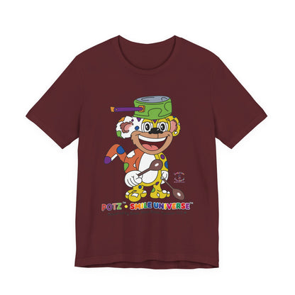Potz™ Unisex Jersey Short Sleeve Tee – Playful Graphic Tee | Smile Universe Collection