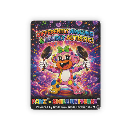 Panz™ Kids' Puzzle, 30-Piece – "Differently Amazing & Loudly Autistic!" Graphic | Smile Universe Collection