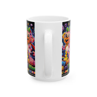 Panz™ Ceramic Mug (11oz & 15oz) – "My Mind is Full of Magic" Graphic | Smile Universe Collection