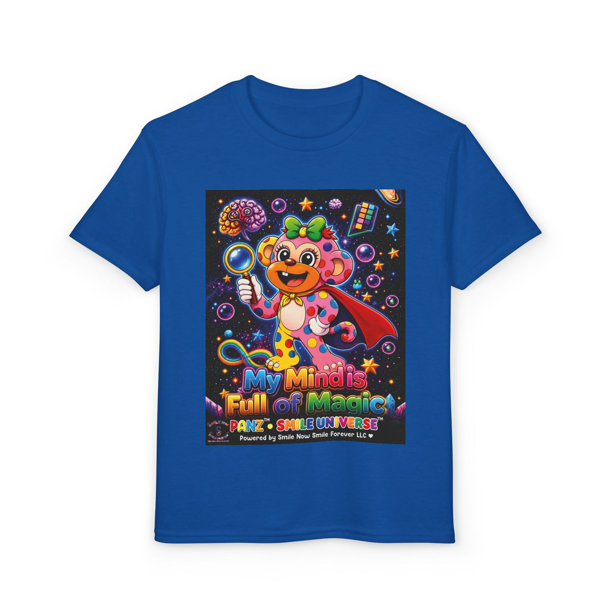 Panz™ Youth DryBlend® T-Shirt – "My Mind is Full of Magic" Graphic | Smile Universe Collection