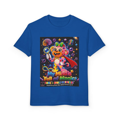 Panz™ Youth DryBlend® T-Shirt – "My Mind is Full of Magic" Graphic | Smile Universe Collection