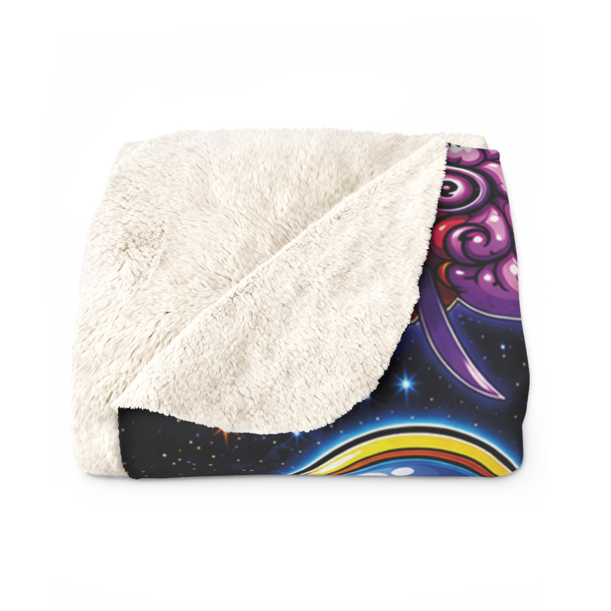 Panz™ Sherpa Fleece Blanket – "My Mind is Full of Magic" Graphic | Smile Universe Collection
