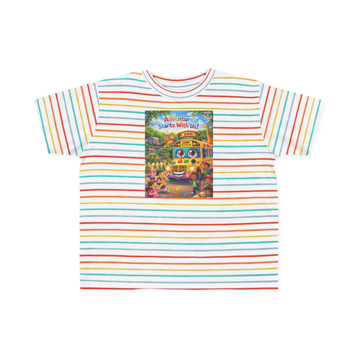 Lani™ Toddler's Fine Jersey Tee – "Adventure Starts With Us!" Graphic