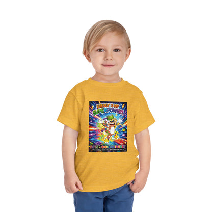 Potz™ Toddler Short Sleeve Tee – "Energy is My Superpower!" Graphic Tee | Smile Universe Collection