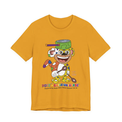 Potz™ Unisex Jersey Short Sleeve Tee – Playful Graphic Tee | Smile Universe Collection