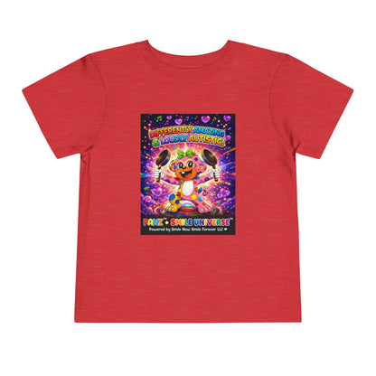 Panz™ Toddler Short Sleeve Tee – "Differently Amazing & Loudly Autistic!" Graphic | Smile Universe Collection