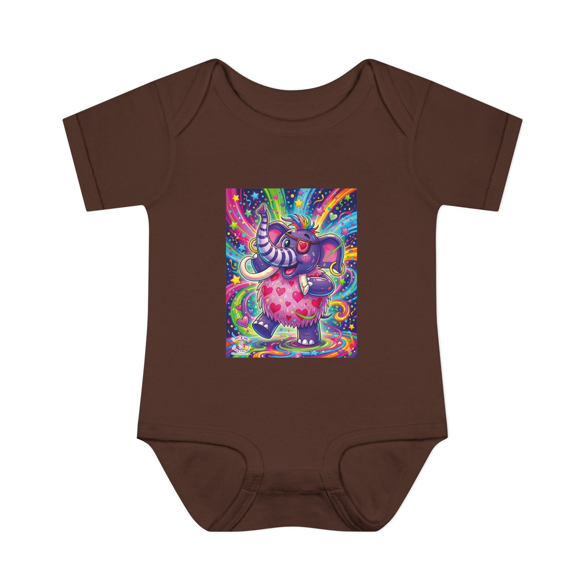Piklez™ Infant Baby Rib Bodysuit – "Born to Celebrate!" Graphic | Smile Universe Collection
