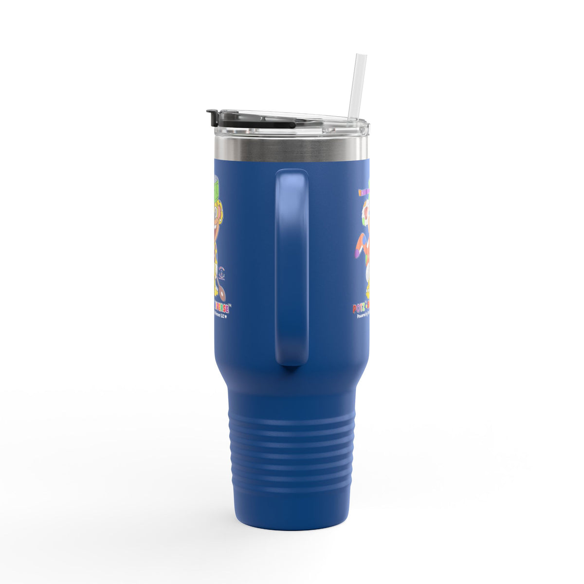 Potz™ Insulated Travel Mug 40oz – Playful Graphic Tumbler | Smile Universe Collection