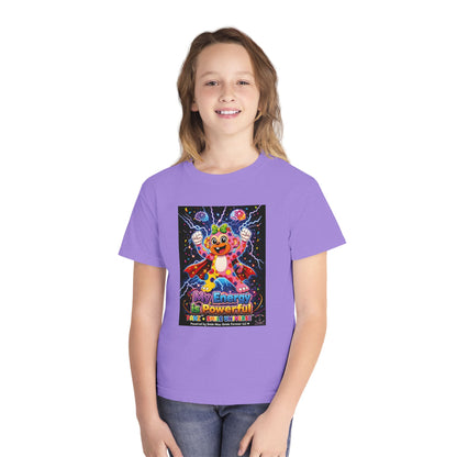 Panz™ Youth Midweight Tee – "My Energy is Powerful" Graphic Tee | Smile Universe Collection