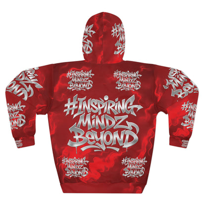 BWD Crimson Heat 1’s - Men’s AOP Pullover Hoodie (First Edition)