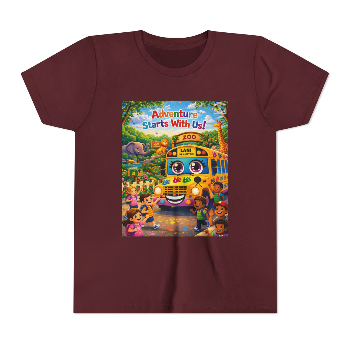 Lani™ Youth Short Sleeve Tee – "Adventure Starts With Us!" Graphic