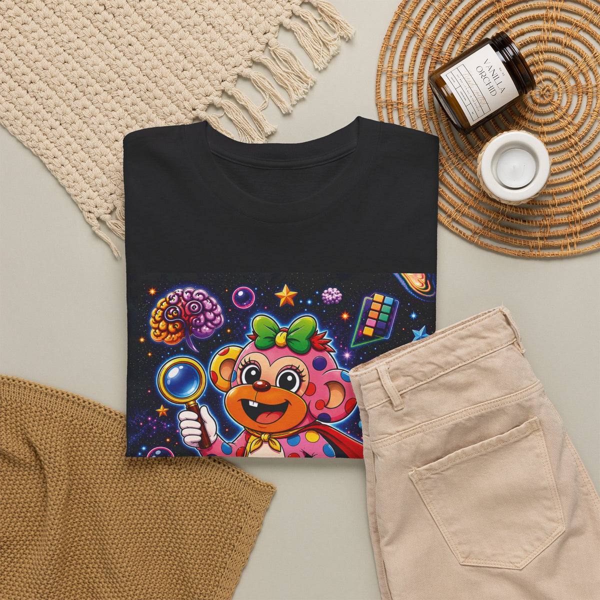 Panz™ Unisex Heavy Cotton™ Tee – "My Mind is Full of Magic" Graphic | Smile Universe Collection