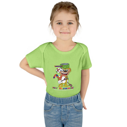 Potz™ Infant Baby Rib Bodysuit – Playful Chef Graphic Onesie | Smile Universe Collection