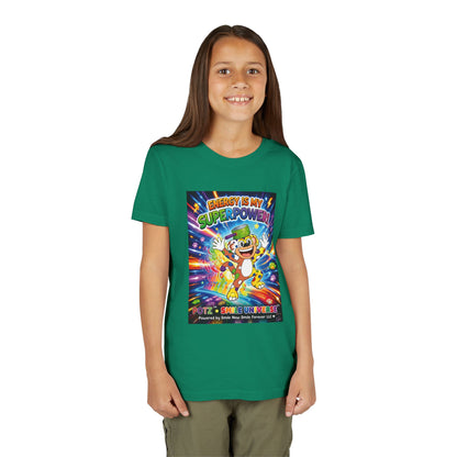 Potz™ Youth Short Sleeve Tee – "Energy is My Superpower!" Graphic Tee | Smile Universe Collection